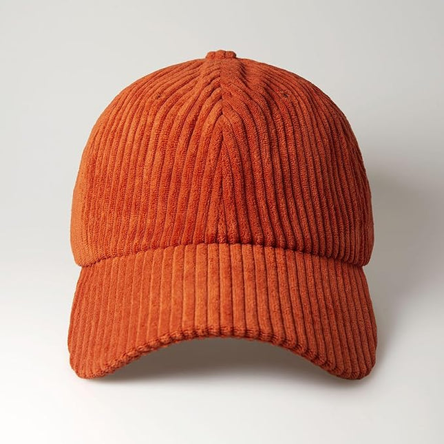 CHOK.LIDS Everyday Corduroy Baseball Cap for Men and Women Dad Hat Unisex Adjustable Lightweight Polo Style Curved Brim