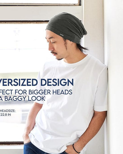 CHARM Cotton Summer Beanie for Men & Women - Slouchy Lightweight Chemo Headwear for Women, Hipster Fashion Slouchy Hat
