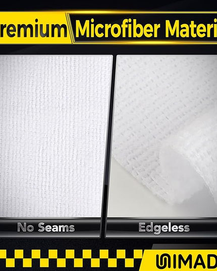 Shop Towels, 100 Pack Commercial Grade Work Rags Microfiber Towels for Cars Cleaning Rags Bulk Detailing Cloth for Automotive Bar Mechanic Restaurant Garage Housekeeping, 11.5"x 11.5", White
