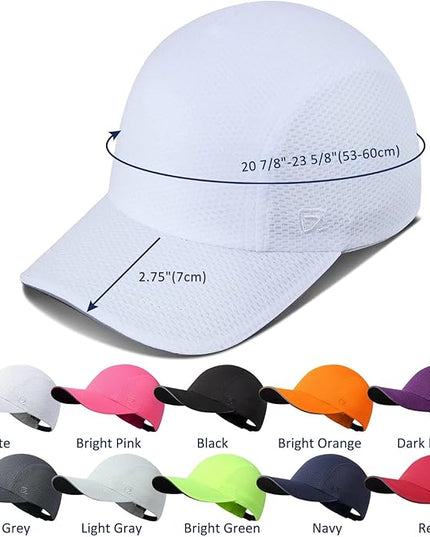 GADIEMKENSD Women's Race Day Running Cap Performance Mesh Hat - Excellent Ventilation, Lightweight, Reflective Safety