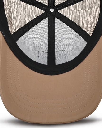 Animal Trucker Hats Leather Pattern Adjustable Snapback Mesh Animal Baseball Cap for Men