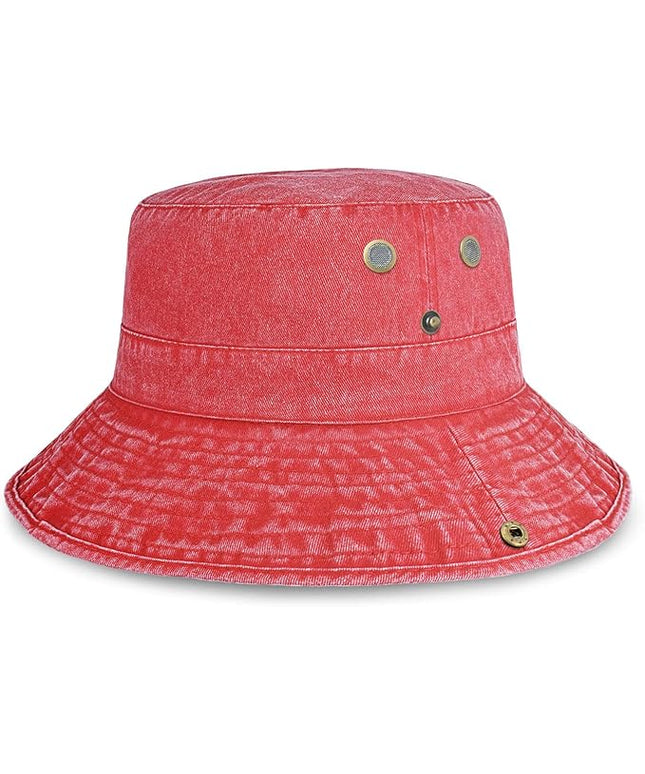 Hot Summer Bucket Hat - Trendy Cotton Sun Hat for Beach, Golf, Fishing - Fun Outdoor Vacation Boonie for Men and Women