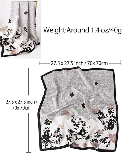 Dailyacc Hair Bandanas Scarf For Women Lightweight Fashion Neck Silk Satin Head Scarves For Sleeping Handbags Scarf