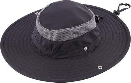 Connectyle Sun Hat for Men Women Breathable UPF 50+ Safari Hat for Fishing Hiking Gardening Adjustable Wide Brim Bucket Hats