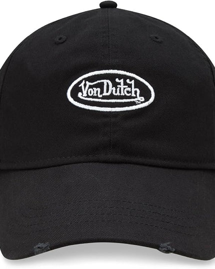Von Dutch Men & Womens Baseball Caps - Breathable Adjustable Snapback Soft Cotton Canvas Curved Brim Vintage Hat
