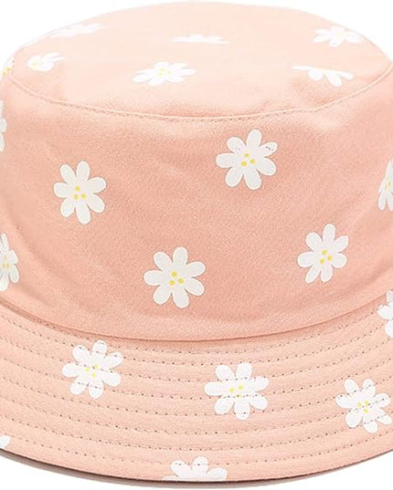 Mashiaoyi Unisex Print Double-Side-Wear Reversible Bucket Hat