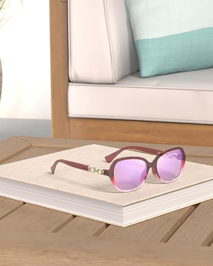 FEISEDY Vintage Square Polarized Sunglasses for Women UV400 Travel Driving Fashion Arcuate Sunglasses B2526