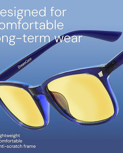 livho Gaming Blue Light Blocking Glasses for Better Sleep, Premium Night Driving, Computer Blockers for Man & Woman