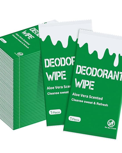 Mini Deodorant Wipes Individually Wrapped, Travel Size, 60 Pcs Bulk Deodorant for Homeless, Remove Odors, Sweat and Oil for Underarm and Full Body