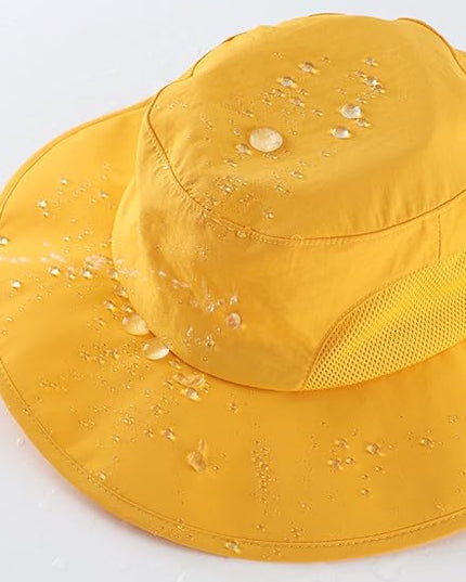 Home Prefer UPF50+ Mens Sun Hat Wide Brim Fishing Hat for Men UV Protection Womens Beach Bucket Hat for Golf Hiking Gardening