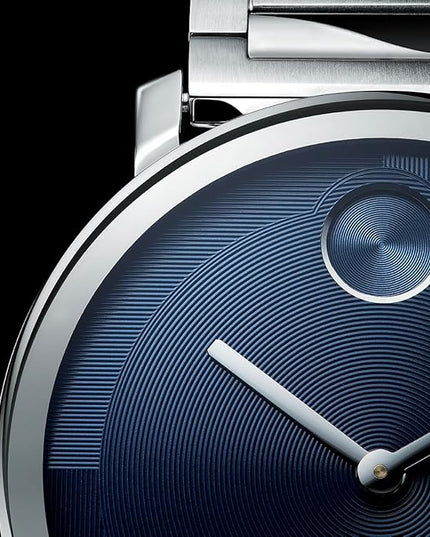 Movado Bold Evolution 2.0 Men's Watch - Swiss Quartz Movement, Stainless Steel Mesh Bracelet - 3 ATM Water Resistance - Luxury Fashion Timepiece for Him - 40mm