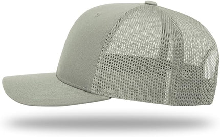 Richardson 112 Trucker Hat - Premium Adjustable Snapback Hat - Structured Six Panel Richardson Blank Caps