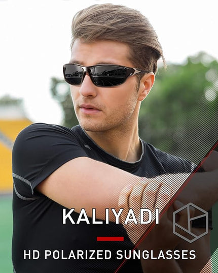 KALIYADI 4 Pack Polarized Sunglasses-Men Sports Sun-glasses: Mens Sunglasses UV Protection for Fishing Driving Cycling