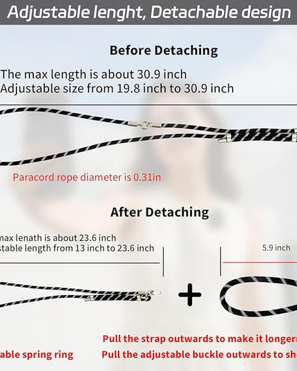 3-in-1 Adjustable Phone Lanyard Crossbody Cell Phone Neck Strap Universal Mobile Wrist Lanyard