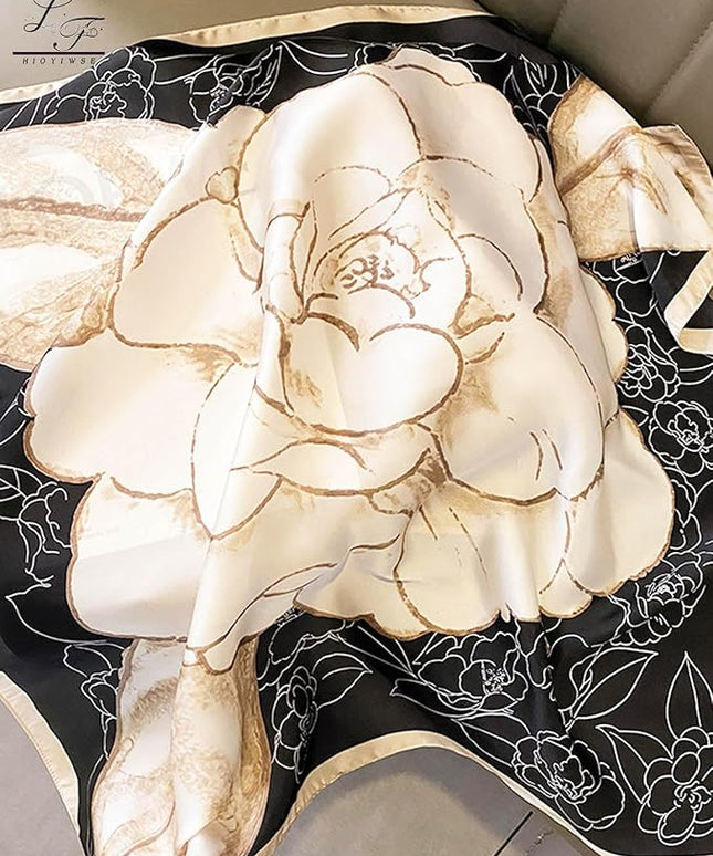 Satin Bandanas Head Scarf For Women Hair Scarves Accessories Lightweight Fashion Wrap Neck Silk Sleeping Headscarf