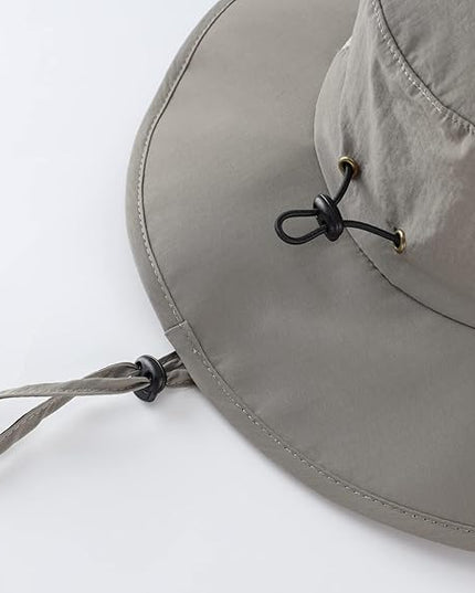 Home Prefer UPF50+ Mens Sun Hat Wide Brim Fishing Hat for Men UV Protection Womens Beach Bucket Hat for Golf Hiking Gardening