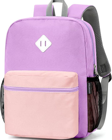 STEAMEDBUN Kids Backpack Girl 4-6, Girls Backpack for Elementary Kindergarten School -15inch