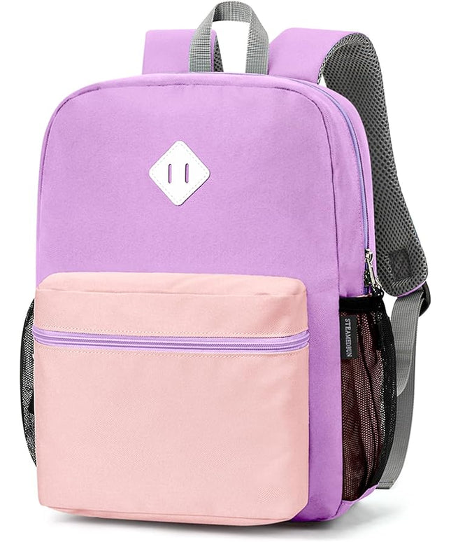 STEAMEDBUN Kids Backpack Girl 4-6, Girls Backpack for Elementary Kindergarten School -15inch