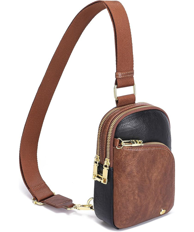 INICAT RFID Blocking Sling Bag Anti Theft Crossbody Bags Women Valentine's Day Gifts Travel Purses Vegan Leather