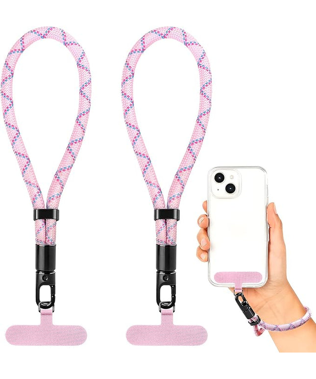 Phone Lanyard for Cellphone Case,2Pack Adjustable Braided Phone Wrist Strap,Charm Wrist Lanyard for Women&Men Travel