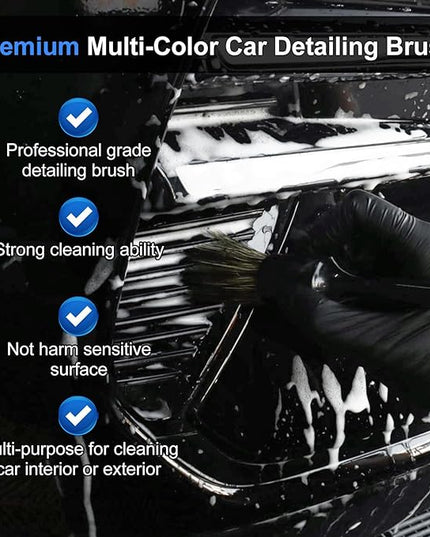 10PCS Car Detailing Cleaning Kit Interior Cleaner, Car Detailing Brushes, Car Duster, Car Cleaning Gel, Microfiber Cleaning Cloth, Car Accessories Essentials Supplies Tools for Auto,Truck, Interior