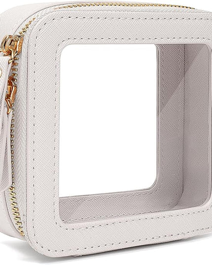 Travel Clear Makeup Bag Set, TSA Approved Cosmetic Bag Case with Zipper Portable Makeup Pouch Toiletry Bag Traveling Cosmetic Organizer Storage Bag Car Organizer Car Essentials