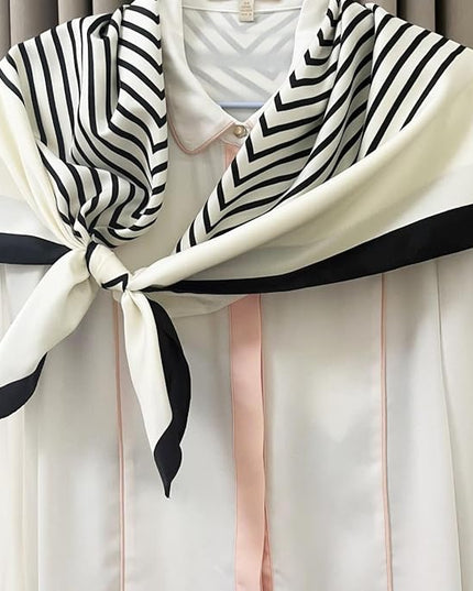 Julunar Silk Like Head Scarf for Women - Satin Large Hair Scarves - 35" Square Silk Hair Wrap for Sleeping with Gift Packed