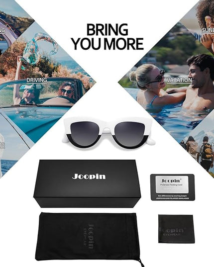Joopin Polarized Cat Eye Sunglasses for Women Vintage Cateye Sun Glasses UV400 Protection