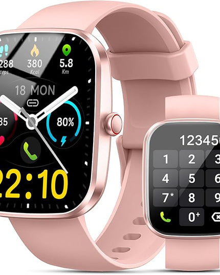 Fempoin Smart Watch, 1.96" HD SmartWatch, Touch Screen Answer/Make Call, IP68 Waterproof 105+ Sport Fitness Tracker, Activity Tracker with Sleep Monitor/SpO2/Heart Rate/Pedometer for Android iOS