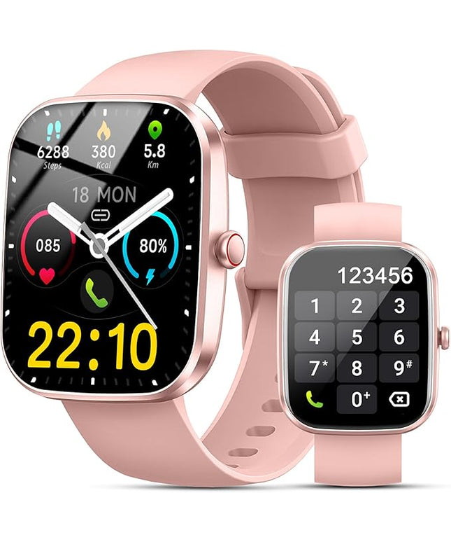 Fempoin Smart Watch, 1.96" HD SmartWatch, Touch Screen Answer/Make Call, IP68 Waterproof 105+ Sport Fitness Tracker, Activity Tracker with Sleep Monitor/SpO2/Heart Rate/Pedometer for Android iOS