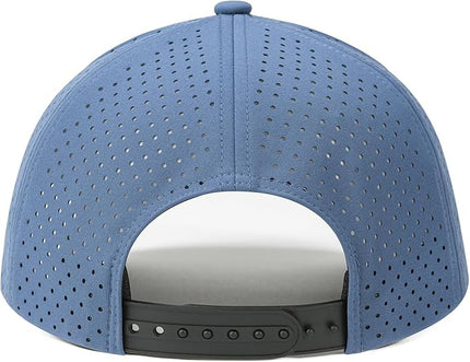 VOBOOM Men Quick Dry Baseball Cap Laser Cut Mesh Ball Curved Brim Snapback Hat