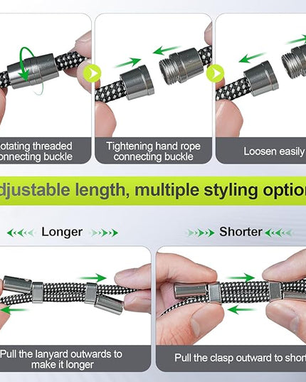 Phone Lanyard & Phone Wrist Strap, 3 in 1 Adjustable Anti Theft Phone Strap for Travel Hiking Cycling Climbing
