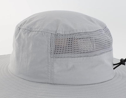 Home Prefer UPF50+ Mens Sun Hat Wide Brim Fishing Hat Womens UV Protection Cap Breathable Mesh Safari Gardening Bucket Hat