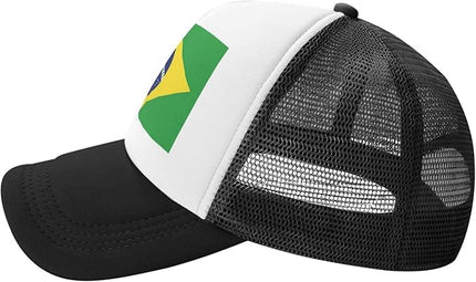 Cute Flag Baseball Cap for Men Women Mesh Trucker Hat Adjustable Patriotic Snapback Baseball Hat for Sports Running