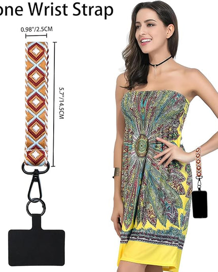LEMEDE Adjustable Phone Lanyard - Phone Wristlet & Crossbody Phone Strap, Versatile for ID, Camera，Key straps(1" Width)