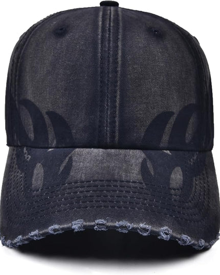 Vintage Baseball Cap, Washed Cotton Trucker Hat for Men & Women, Adjustable Size for Universal Activities