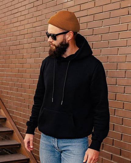ROYBENS Wool Fisherman Beanie for Men Women, Knit Cuffed Fleece Lined Beanies Winter Warm Hat Skull Cap Unisex