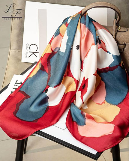 Satin Bandanas Head Scarf For Women Hair Scarves Accessories Lightweight Fashion Wrap Neck Silk Sleeping Headscarf