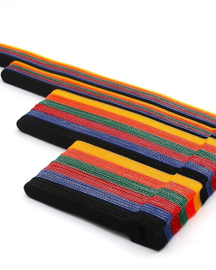 102 Pcs Cable Ties, 4+6+8+10 inch Reusable Multi-Colour Cable Ties Wire Ties Cord Organizer Cable Organizer Adjustable Cable Management for Cable Management