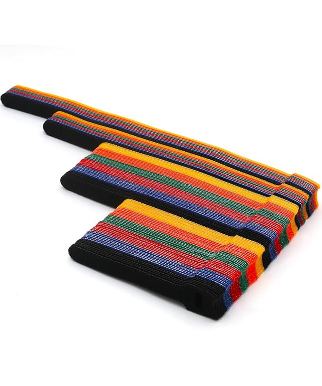 102 Pcs Cable Ties, 4+6+8+10 inch Reusable Multi-Colour Cable Ties Wire Ties Cord Organizer Cable Organizer Adjustable Cable Management for Cable Management