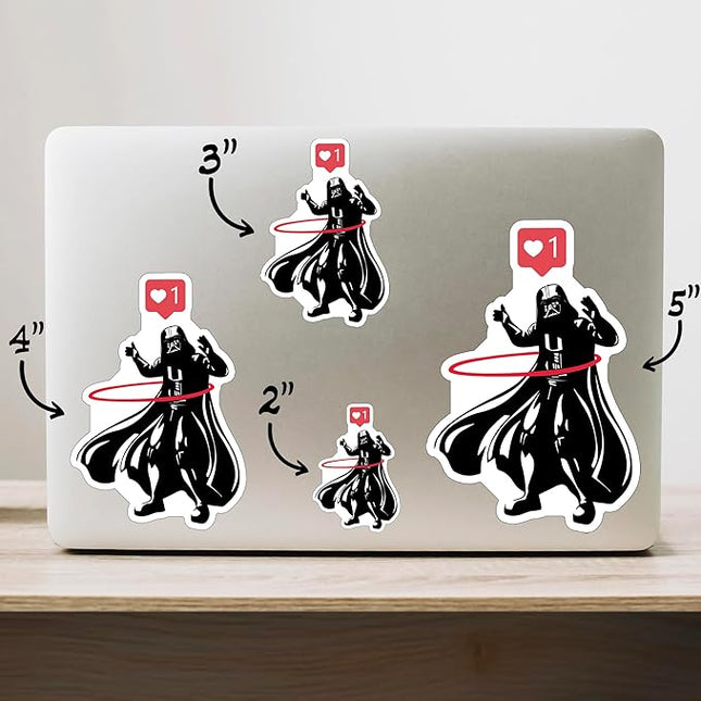 (1PC) Dark Helmet Hula Hoop Like v2 Sticker for Phone Tablet Laptop Car Truck Window | 5" Sticker