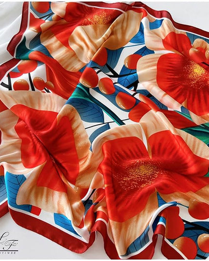 Satin Bandanas Head Scarf For Women Hair Scarves Accessories Lightweight Fashion Wrap Neck Silk Sleeping Headscarf