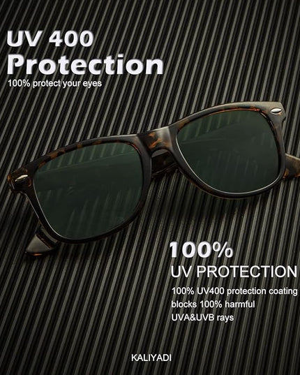KALIYADI Polarized Sunglasses for Men and Women Matte Finish Sun glasses Color Mirror Lens UV Blocking (3 Pack)