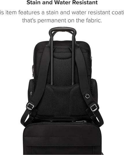 TUMI - Voyageur Atlanta Backpack - Travel Backpack for Women - For Business, Commute - Holds Up to 17" Laptop - Black & Gunmetal Hardware