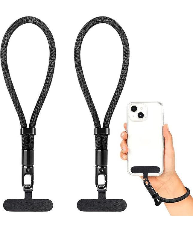 Phone Lanyard for Cellphone Case,2Pack Adjustable Braided Phone Wrist Strap,Charm Wrist Lanyard for Women&Men Travel