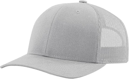 TZ Promise Men Women Plain Cotton Trucker Cap with Breathable Mesh Back, Snapback Baseball Hats