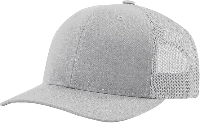 TZ Promise Men Women Plain Cotton Trucker Cap with Breathable Mesh Back, Snapback Baseball Hats