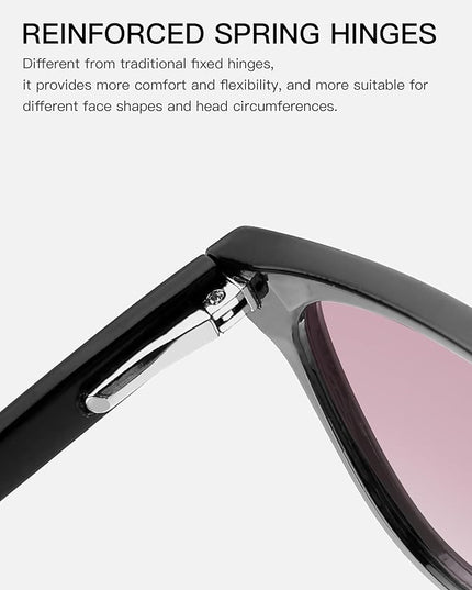 TIJN Blue Light Blocking Glasses for Women Men Clear Frame Square Nerd Eyeglasses Anti Blue Ray Computer Screen Glasses
