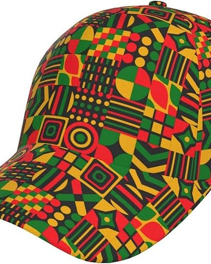 African Ethnic Tribal Style Baseball Cap for Men Women, Fashion Adjustable African Hat Casual Trucker Hats Sun Caps