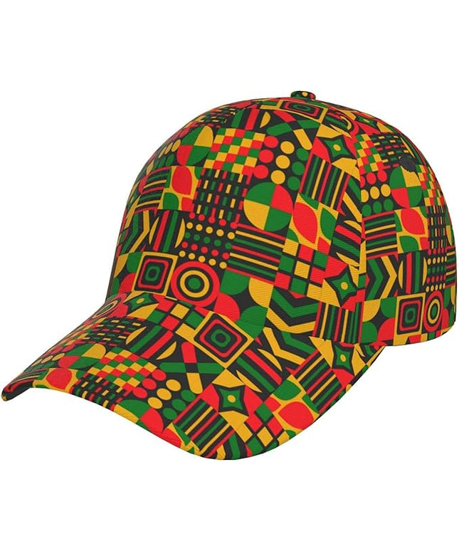 African Ethnic Tribal Style Baseball Cap for Men Women, Fashion Adjustable African Hat Casual Trucker Hats Sun Caps
